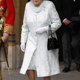 La Reina Isabel II en el almuerzo del Jubileo de Diamante en Westminster Hall