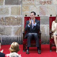 Los Príncipes Felipe y Letizia en la entrega del Premio Príncipe de Viana de la Cultura 2012