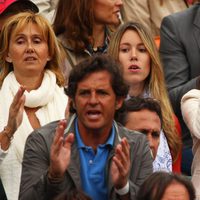 Ana María Parera, Maribel Nadal y Xisca Perelló en la final de Roland Garros 2012