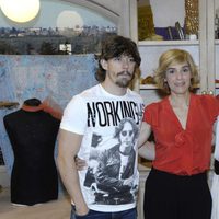 Adrián Lastra, Anabel Alonso y Nazaret Aracil en la presentación de 'Stamos okupa2'