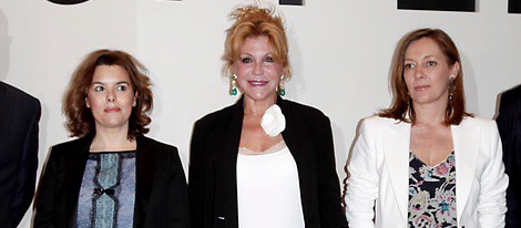 Soraya Saénz de Santamaría, Carmen Cervera y Elvira Fernández Balboa en 'Hopper'