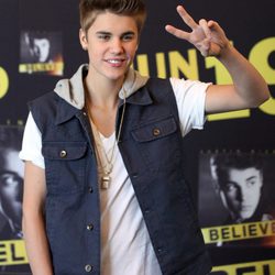 Justin Bieber en la presentación de 'Believe' en México