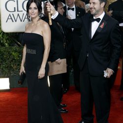 Courteney Cox y David Arquette en los Globos de Oro 2010