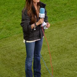 Sara Carbonero retransmite el partido España-Irlanda en la Eurocopa 2012