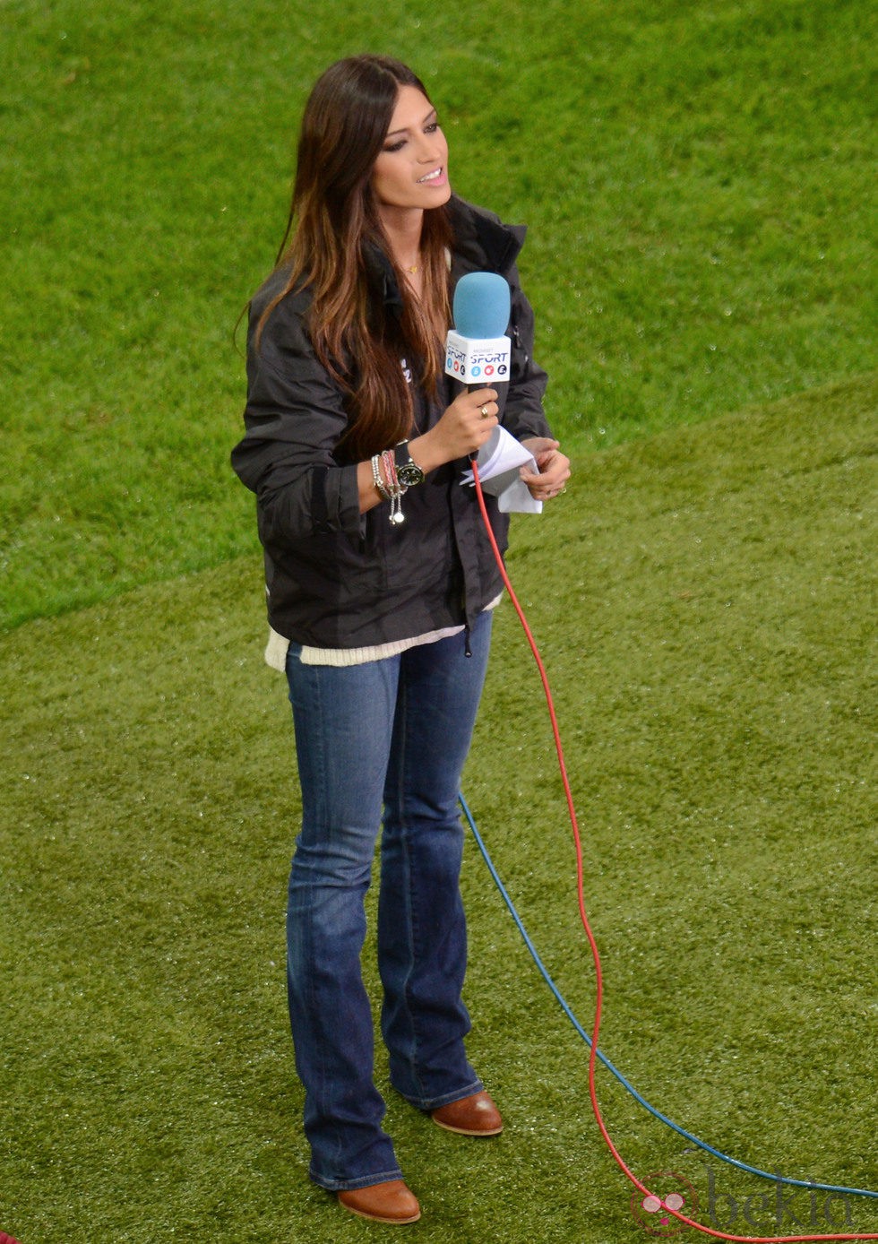Sara Carbonero retransmite el partido España-Irlanda en la Eurocopa 2012
