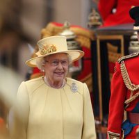 La Reina Isabel II y el Duque de Edimburgo en el Trooping The Colour