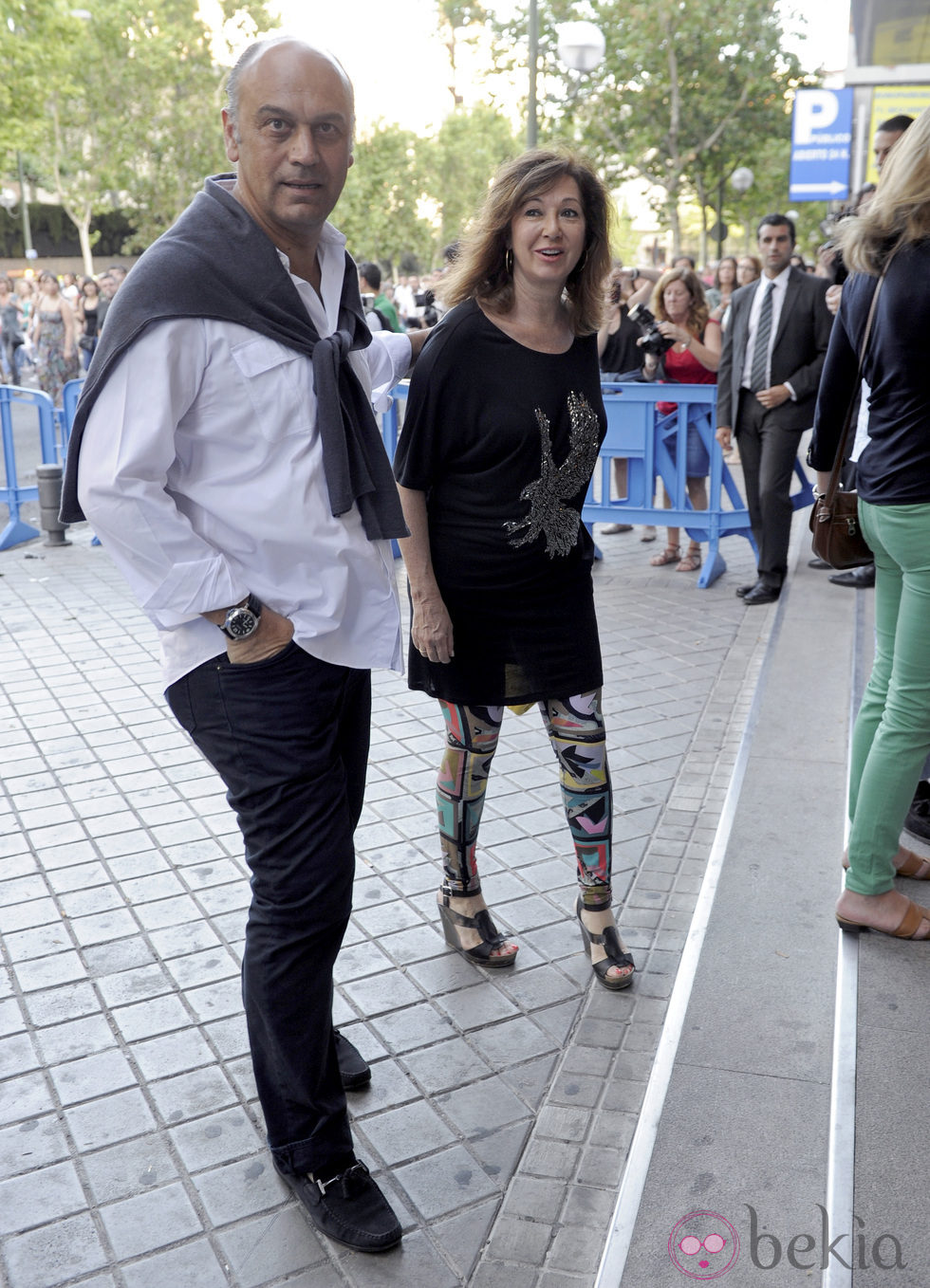 Ana Rosa Quintana y su marido Juan Muñoz en el concierto de Bruce Springsteen
