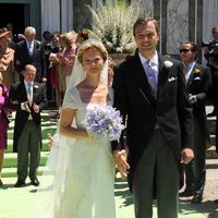 María Carolina de Borbón-Parma y Albert Brenninkmeijer tras su boda religiosa