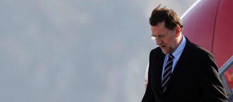 Mariano Rajoy y Elvira Fernández Balboa a su llegada a Los Cabos