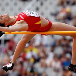 Ruth Beitia compite en los Juegos Olímpicos de Londres 2012
