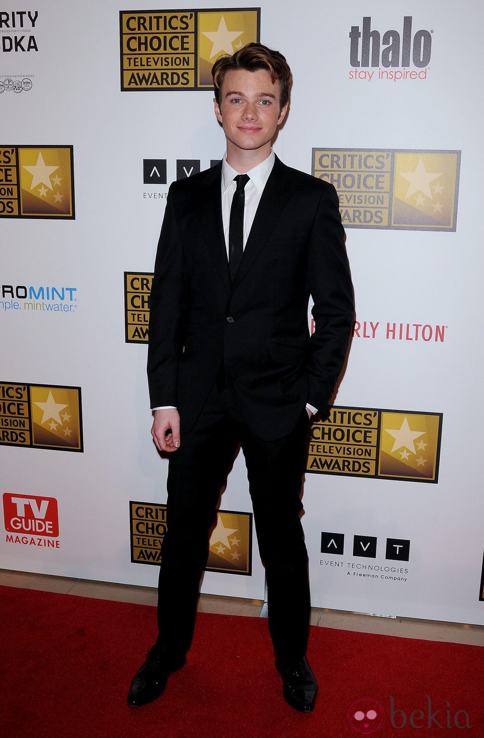 Chris Colfer en los Critics' Choice Television Awards 2012