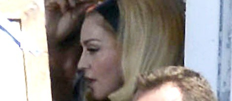 Madonna en el rodaje de su videoclip 'Turn up the radio'