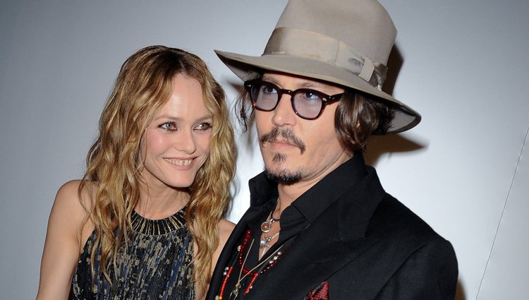 La pareja de actores Johnny Depp y Vanessa Paradis