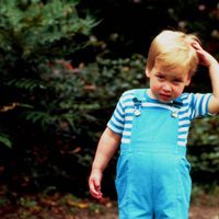 El Príncipe Guillermo de Inglaterra con dos años