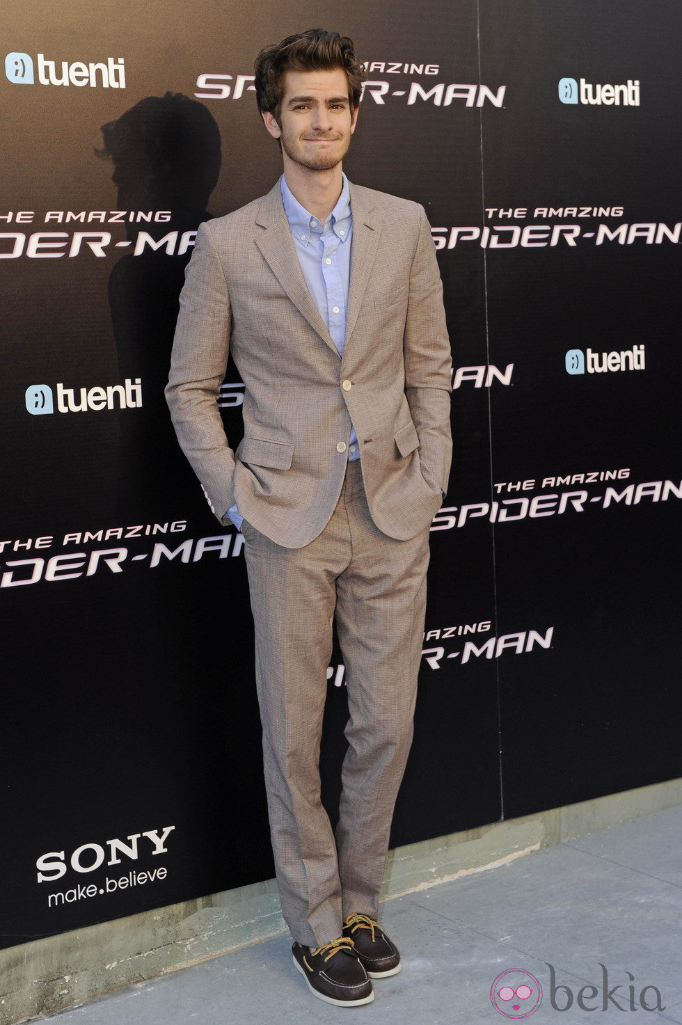 Andrew Garfield en el estreno de 'The Amazing Spiderman' en Madrid