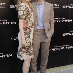 Andrew Garfield y Emma Stone en el estreno de 'The Amazing Spiderman' en Madrid
