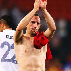 Franck Ribéry tras la derrota contra España en la Eurocopa