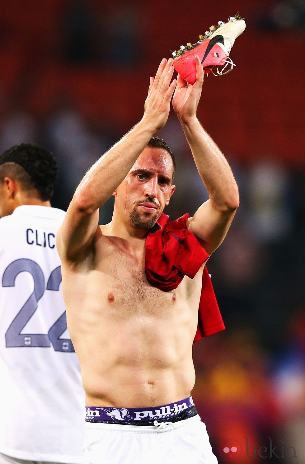 Franck Ribéry tras la derrota contra España en la Eurocopa