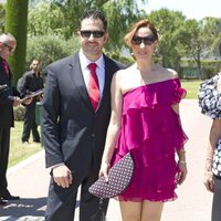 Chayo Mohedano y Andrés Fernández en la boda de Tamara Gorro y Ezequiel Garay