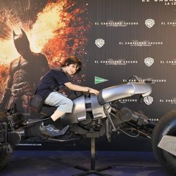 Daniel Avilés en la presentación de la moto de Batman en Madrid
