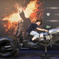 Daniel Avilés en la presentación de la moto de Batman en Madrid