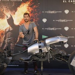 David Seijo en la presentación de la moto de Batman en Madrid