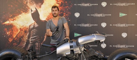 David Seijo en la presentación de la moto de Batman en Madrid