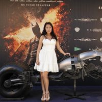 Giselle Calderón en la presentación de la moto de Batman en Madrid