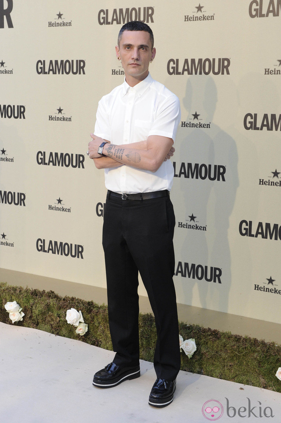 David Delfín en el décimo aniversario de Glamour