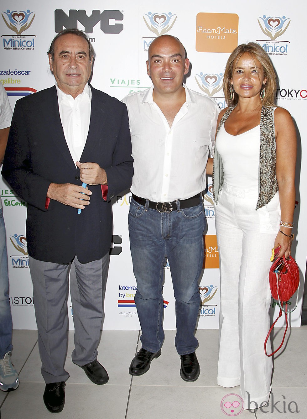 Kike Sarasola con Pedro Trapote y Begoña García-Vaquero en el Óscar