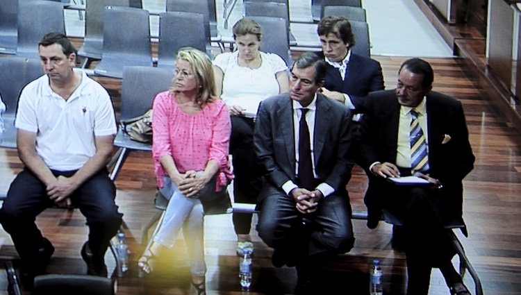 Julián Muñoz y Mayte Zaldívar en la primera sesión por el caso Malaya