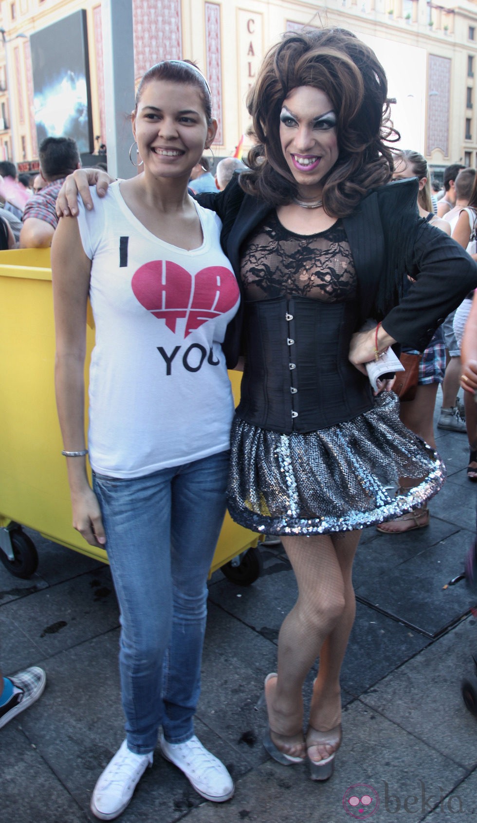 Una Drag Queen durante el Orgullo Gay de Madrid 2012