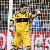 Iker Casillas en la final de la Eurocopa 2012