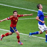 Jordi Alba, autor del segundo gol del España - Italia de la final de la Eurocopa 2012