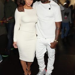 Kim Kardashian y Kanye West en los Bet Awards 2012
