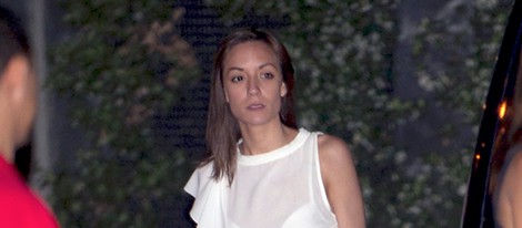 Anna Ortiz en la cena de celebración de la Eurocopa 2012