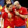 Jesús Navas y Pepe Reina en la celebración de la Eurocopa 2012 en Cibeles