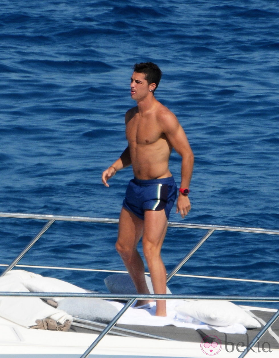 Cristiano Ronaldo con el torso desnudo en Saint-Tropez