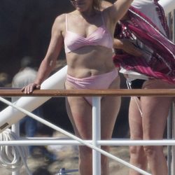 Tita Cervera en bikini en Sant Feliu de Guíxols