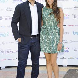Christián Gálvez y Almudena Cid en la entrega de los Premios Iris 2012