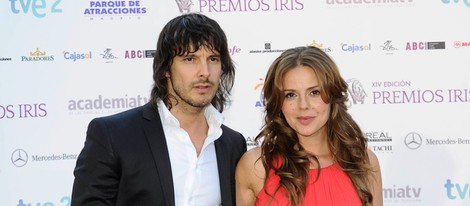 David Janer y Miryam Gallego en la entrega de los Premios Iris 2012