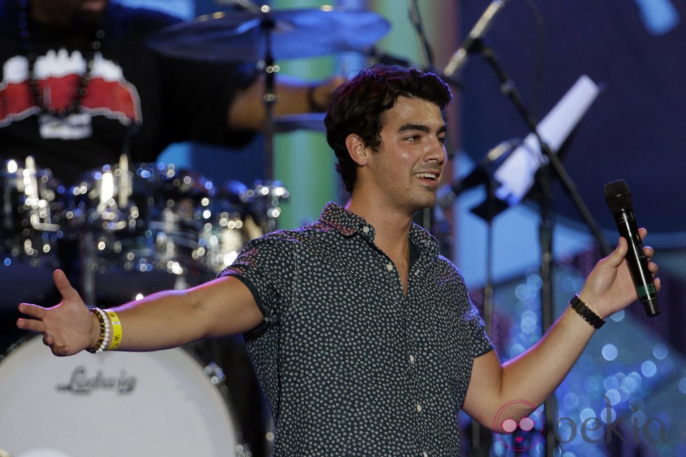 Joe Jonas en un concierto con motivo de la celebración del 4 de julio