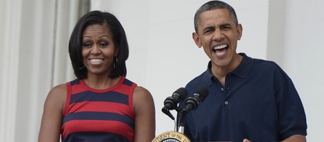 Michelle y Barack Obama el Día de la Independencia