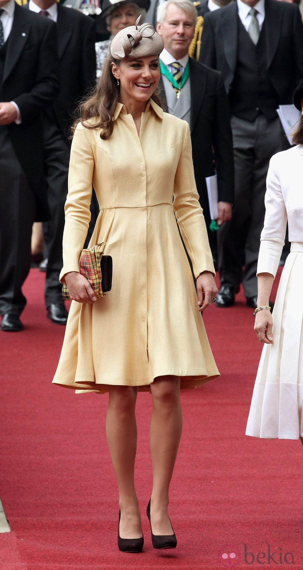 La Duquesa de Cambridge en el nombramiento del Príncipe Guillermo como Caballero de Thistle