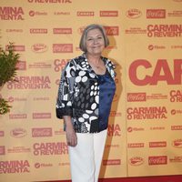 Tina Sainz en el estreno de 'Carmina o revienta'