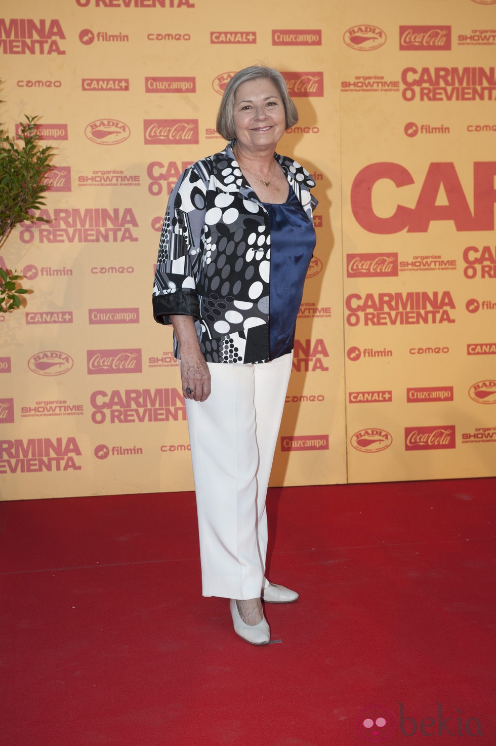 Tina Sainz en el estreno de 'Carmina o revienta'