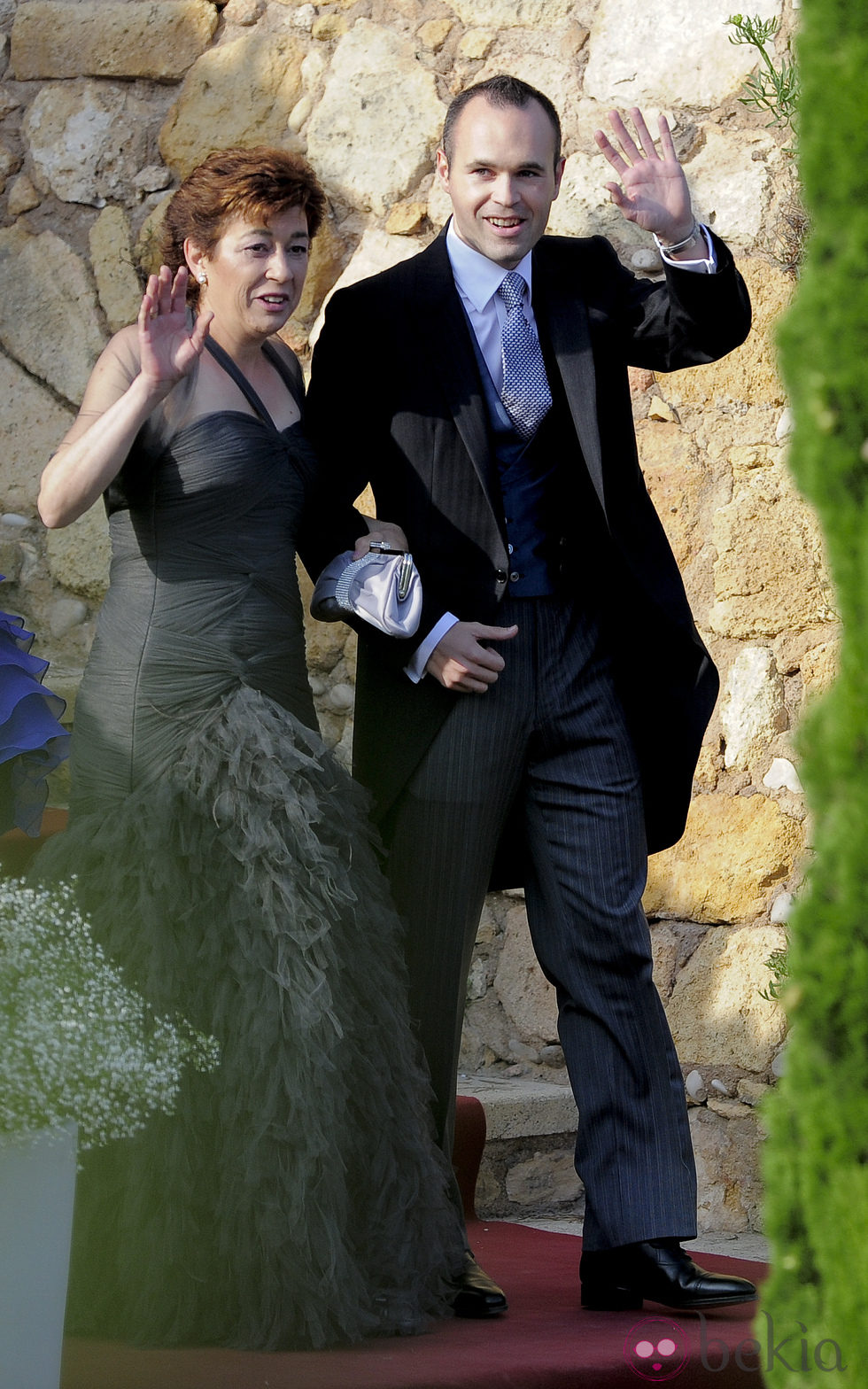Andrés Iniesta llega a su boda con Anna Ortiz