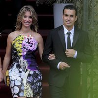 Pedro y su novia en la boda de Andrés Iniesta y Anna Ortiz