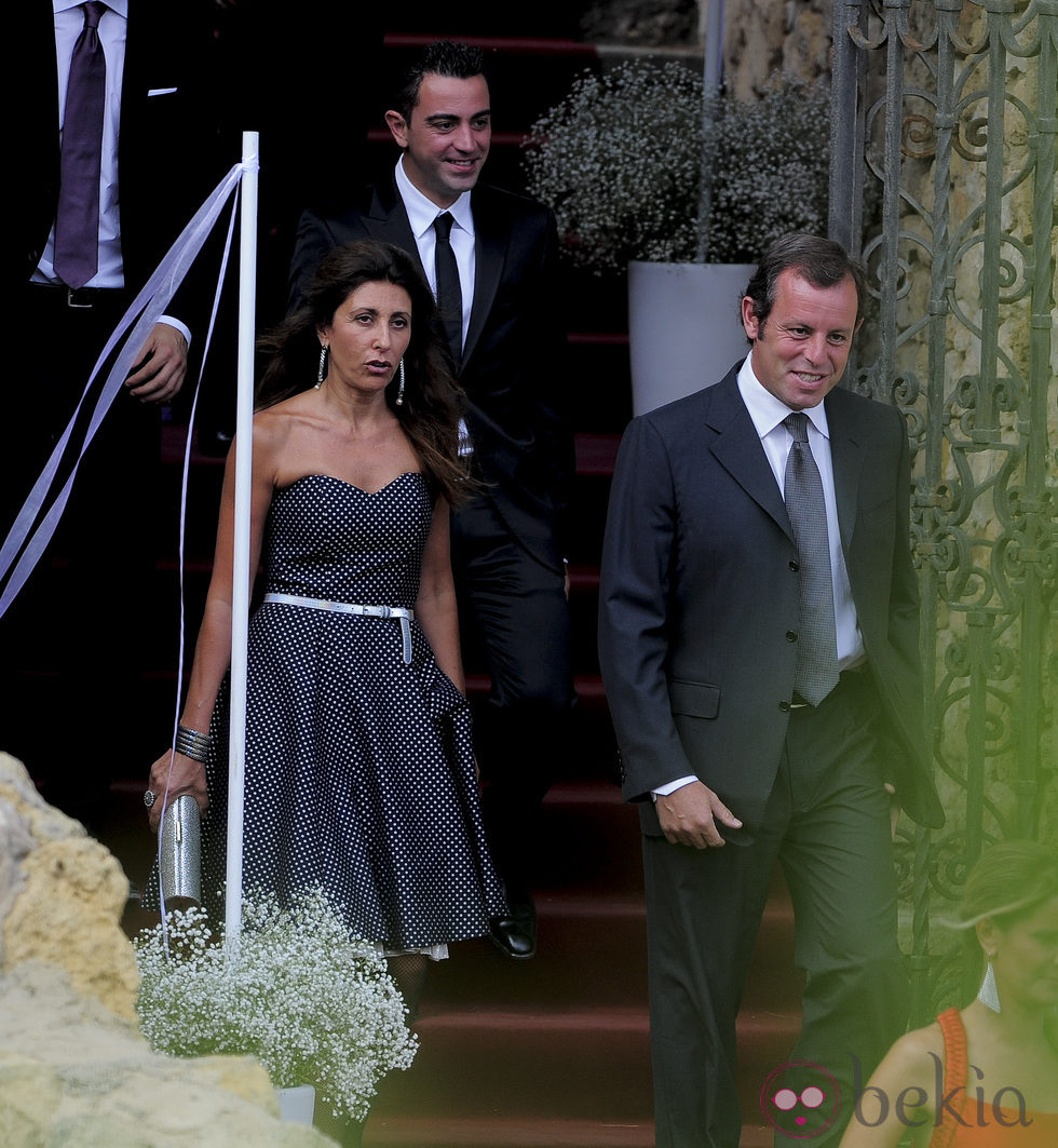 Sandro Rossel en la boda de Andrés Iniesta y Anna Ortiz