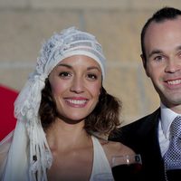 Andrés Iniesta y Anna Ortiz, muy sonrientes en su boda